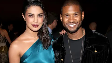 Getty Images Priyanka Chopra and Usher