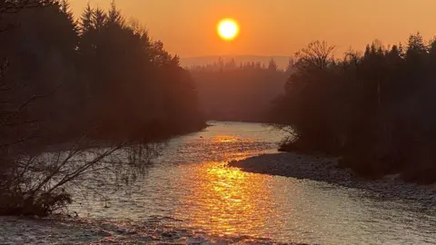 Emma/BBC Weather Watchers Aboyne sunset