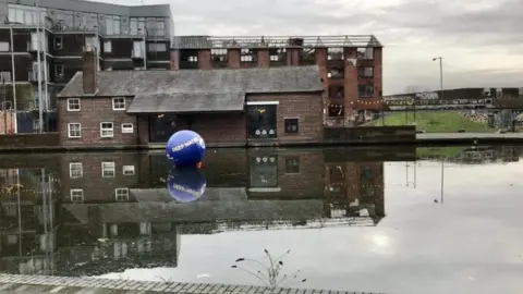 Local Democracy Reporting Service The buoy in Walsall Basin