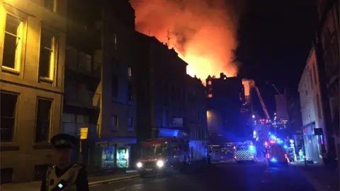 BBC News Glasgow School of Art fire