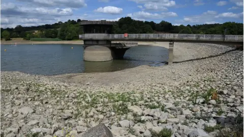 Reuters Reduced water levels are seen at Ardingly Reservoir,