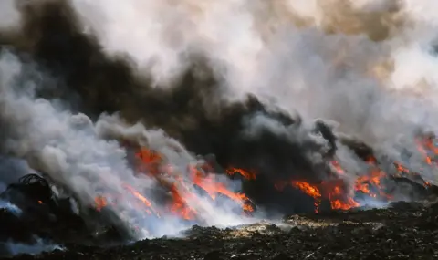 Getty Images a burning pyre