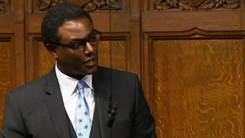 BBC Darren Henry speaking in Parliament