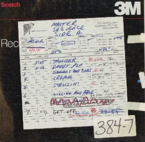 Prince Estate Master tape for Prince's Diamonds and Pearls album