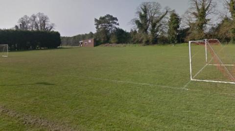 Football pitch at St Margaretsbury FC