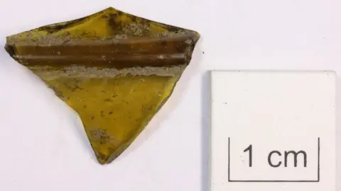 AOC Archaeology Ltd Fragment of Anglo-Saxon drinking vessel