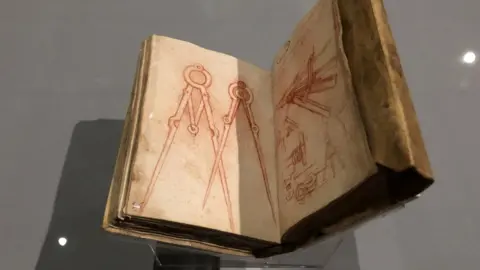 BBC A drawing of a compass appears in one of Leonardo da Vinci's notebooks