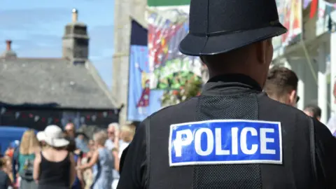 BBC Police officer out on patrol