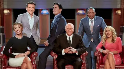 Patrick Ecclesine Mr Cuban and other members of the Shark Tank investment team