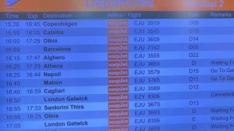 Gio Paris Airport information board