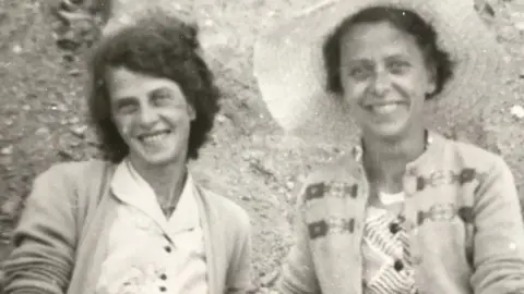 Anne Jones Katie and her sister Blodwen in the 1950s