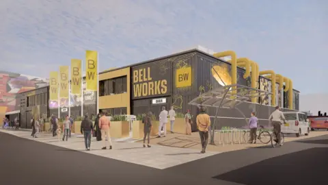 City of Wolverhampton Council CGI of what the front of the venue could look like