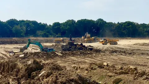 John Fairhall/BBC Construction at Rivenhall incinerator site