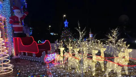 BBC/Shaun Whitmore Christmas lights