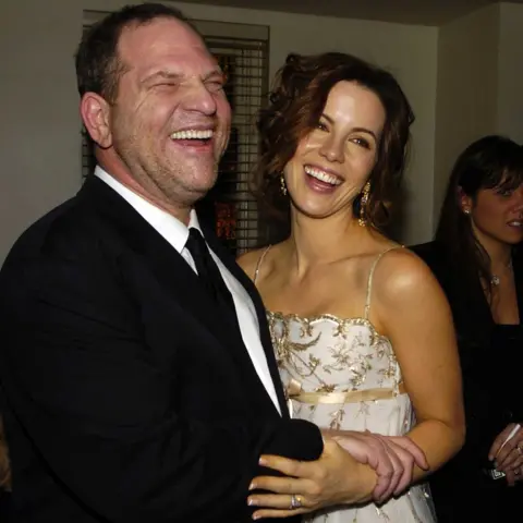 Rex/Shutterstock Harvey Weinstein and Kate Beckinsale