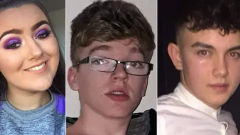 Edendork GAC/Family/Facebook Lauren Bullock, Morgan Barnard and Connor Currie