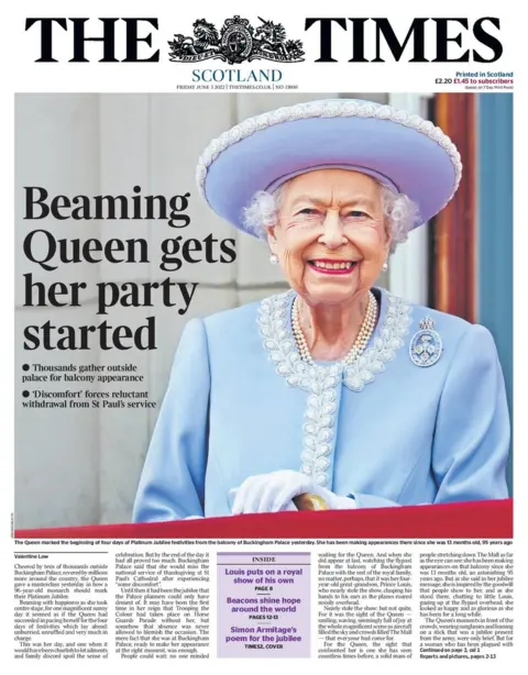 Scotland's papers: Queen gets party started, and summer chaos warning