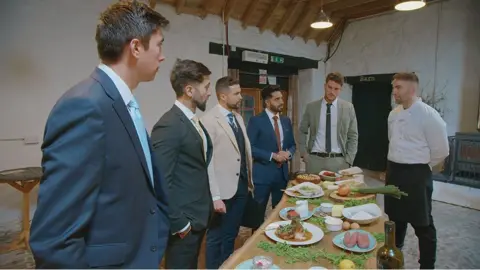 Freemantle Media/BBC Medford team in kitchen