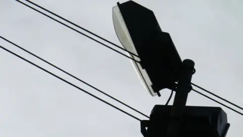 General view of LED street light.