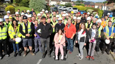 BBC The McCreight family with the DIY SOS team