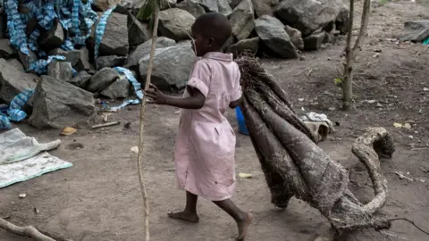 Getty Images File pic of Congolese child in orphanage from 2018