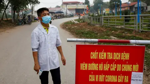 Reuters checkpoint in Son Loi north of Hanoi, Vietnam