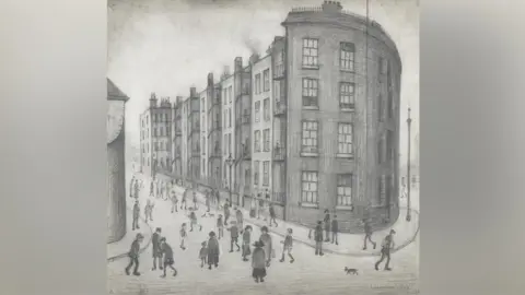 The Lowry Collection, Salford Lowry's 1929 artwork depicting Oldfield Road Dwellings is among the pieces on show