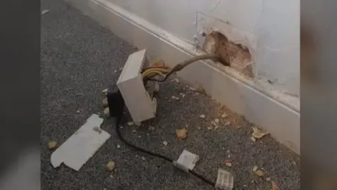 Charlotte Glazier House damage