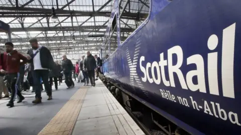 PA Media ScotRail train