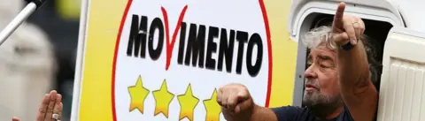 Reuters Beppe Grillo in a 2012 rally in Sicily