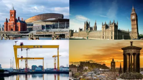 Getty Images Cardiff, London, Belfast and Edinburgh
