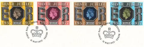 Queen Silver Jubilee stamps