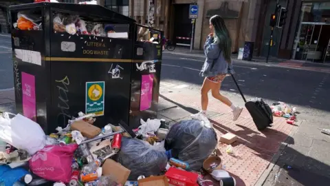 PA Media bins in Glasgow