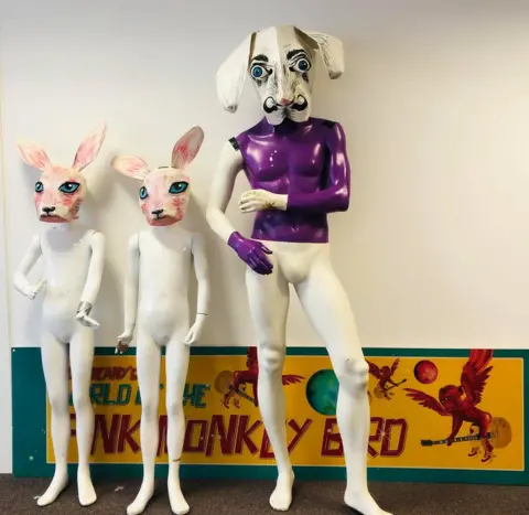 Michael Barnes-Wynters Mannequins with animal heads