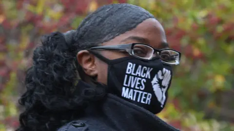 Alamy Black Lives Matter mask