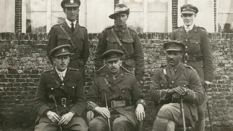 Tull Family Archive Walter Tull with his fellow soldiers during World War One