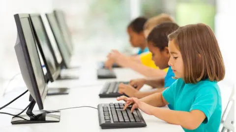 Getty Creative Children typing