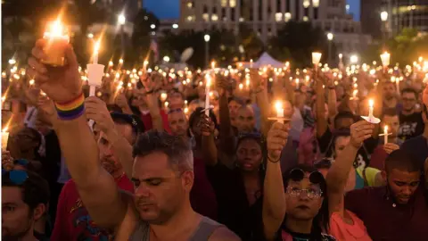 Candlelight vigil for Pulse Nightclub shooting victims