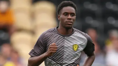 Getty Images William Kokolo of Burton Albion during the pre season friendly between Burton Albion and Nottingham Forest at Pirelli Stadium on July 12, 2022 in Burton-upon-Trent