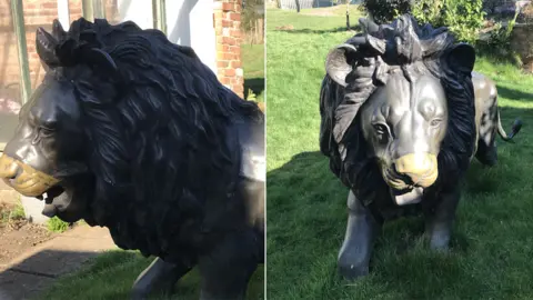 Lincolnshire Police Bronze lions