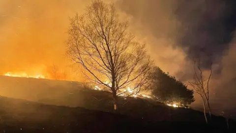 Sedbergh Wildfire Team Wildfire on Cartmel Fell