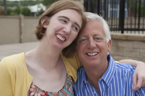 Morgan with her father Gordon