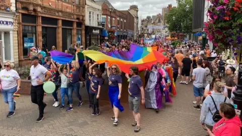 BBC/Jake Zuckerman Lincoln Pride 2023