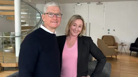 Tim Cook and Zoe Kleinman