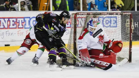 Ben Bowns makes a save