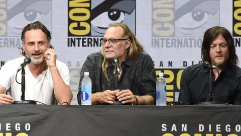 Getty Images Andrew Lincoln, Greg Nicotero and Norman Reedus