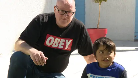 BBC Stuart Cosgrove and his son Jack