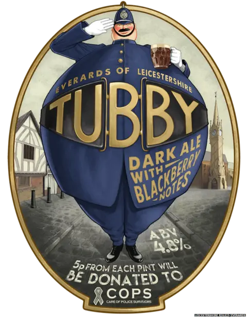 Leicestershire Police/Everards Tubby beer tap
