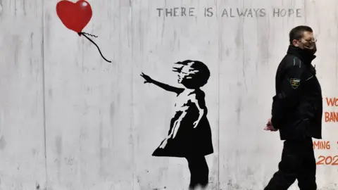 Getty Images Banksy mural