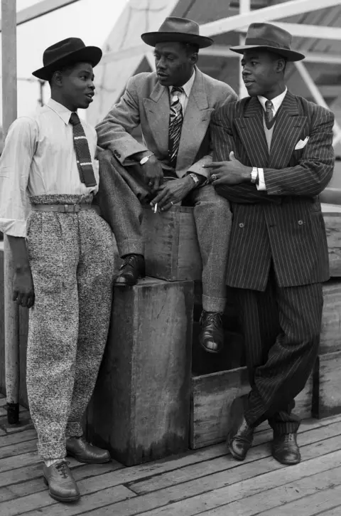 Getty Images Mr Richards (on board the SS Empire Windrush